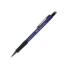 FABER-CASTELL ΜΗΧΑΝΙΚΌ ΜΟΛΎΒΙ 0.5MM ΜΕ ΓΌΜΑ - ΜΠΛΕ ΜΕΤΑΛΛΙΚΌ (134551) (FAB134551)