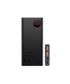BASEUS ADAMAN OVERSEAS EDITION 2021 POWER BANK 10000MAH 22.5W ΜΕ 2 ΘΎΡΕΣ USB-A ΚΑΙ ΘΎΡΑ USB-C POWER DELIVERY / QUICK CHARGE 3.0 ΜΑΎΡΟ (PPAD070001) (BASPPAD070001)