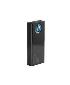 BASEUS AMBLIGHT OVERSEAS EDITION POWER BANK 30000MAH 65W ΜΕ 4 ΘΎΡΕΣ USB-A ΚΑΙ ΘΎΡΑ USB-C POWER DELIVERY ΜΑΎΡΟ (PPLG000101) (BASPPLG000101)