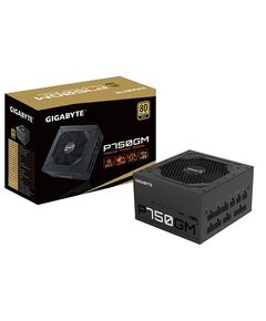 GIGABYTE POWER SUPPLY 750W  FULLY MODULAR  80+PLUS GOLD MAIN JAPANESE CAPACITORS