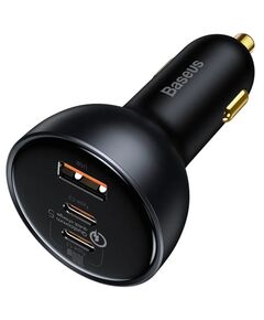 BASEUS CAR CHARGER QUALCOMM USB 2X USB-C 160W GREY (TZCCZM-0G) (BASTZCCZM-0G)