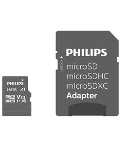 PHILIPS MICROSDHC 16GB CLASS 10 U1 V10 A1 UHS-I ΜΕ ΑΝΤΆΠΤΟΡΑ (FM16MP45B/00) (PHIFM16MP45B-00)