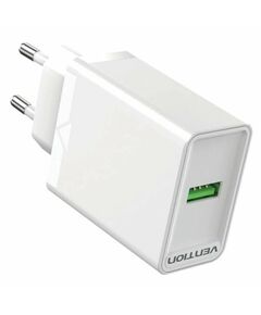 VENTION USB WALL CHARGER (18W) EU WHITE (FABW0-EU) (VENFABW0-EU)
