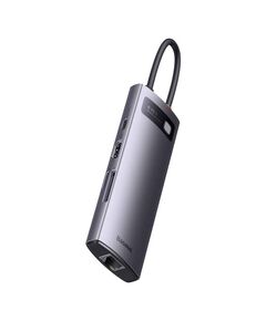 BASEUS HUB 8IN1 STARJOY SERIES, USB-C TO 3X USB 3.1 + HDMI + USB-C PD + RJ45 + MICROSD/SD (WKWG080213) (BASWKWG080213)