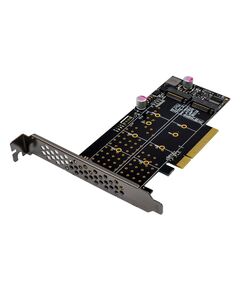 POWERTECH ΚΆΡΤΑ ΕΠΈΚΤΑΣΗΣ PCIE X8 ΣΕ 2X M.2 M KEY NVME ST573