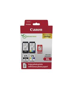 CANON ΜΕΛΆΝΙ INKJET PG-575XL/CL-576XL PH.VALUE PACK (5437C006) (CANCL-576XLPVP)