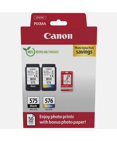 CANON ΜΕΛΆΝΙ INKJET PG-575/CL-576 PH.VALUE PACK (5438C004) (CANCL-576PVP)