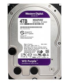 WD ΣΚΛΗΡΌΣ ΔΊΣΚΟΣ 3.5" PURPLE SURVEILLANCE 4TB, 256MB, 5400RPM, SATA III