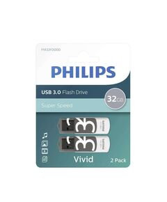 PHILIPS VIVID PACK 32GB USB 3.0 STICK ΓΚΡΙ (PHUSB32GVIVIDU3P2) (PHIPHUSB32GVIVIDU3P2)