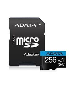 ADATA SDXC MICRO 256GB PREMIER AUSDX256GUICL10A1-RA1, CLASS 10, UHS-1, V10, SD ADAPTER, LTW.