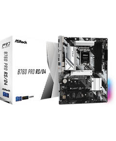 ASROCK MB B760 PRO RS/D4, SOCKET INTEL LGA1700 14TH/13TH/12TH GEN INTEL CPU, CS INTEL B760, 4 DIMM DDR4, HDMI/DP, 2.5 GIGABIT LAN, ATX, 3YW