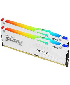 KINGSTON MEMORY KF556C36BWEAK2-64 FURY BEAST WHITE RGB DDR5, 5600MT/S, 64GB,KIT OF 2
