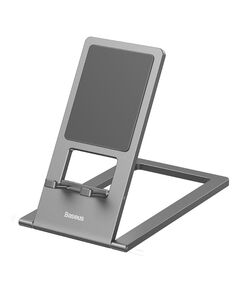 BASEUS ΜΕΤΑΛΛΙΚΉ ΒΆΣΗ ΚΙΝΗΤΟΎ/TABLET ΑΝΑΔΙΠΛΟΎΜΕΝΗ ΓΚΡΙ (LUKP000013) (BASLUKP000013)