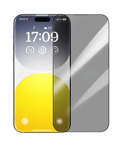 BASEUS ΠΡΟΣΤΑΤΕΥΤΙΚΌ ΟΘΌΝΗΣ TEMPERED GLASS DIAMOND ΜΕ ΦΊΛΤΡΟ ΙΔΙΩΤΙΚΌΤΗΤΑΣ ΓΙΑ IPHONE 15 PRO ΔΙΑΦΑΝΈΣ (P60057405203-01) (BASP60057405203-01)