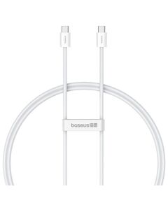 BASEUS USB 2.0 CABLE USB-C MALE - USB-C 100W ΛΕΥΚΌ 2M (P10365200211-04) (BASP10365200211-04)