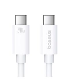 BASEUS USB 2.0 CABLE USB-C MALE - USB-C 100W ΛΕΥΚΌ 1M (P10365200211-03) (BASP10365200211-03)