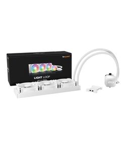 BEQUIET CPU HYDRO COOLER LIGHT LOOP 360MM WHITE BW023, INTEL SOCKET LGA 1700/1200/2066/1150/1151/1155, AMD AM5/AM4, SQUARE ARGB ILLUMINATING COOLING BLOCK, 3X FAN LIGHT WINGS LX 120MM PWM HIGH-SPEED, WHITE, 3YW.