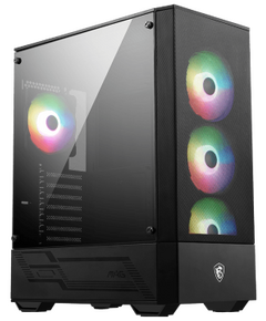 MSI PC CHASSIS MAG FORGE 112R, MIDI TOWER ATX, BLACK, ARGB LIGHTING, W/O PSU, 3X12CM FRONT ARGB FAN, 1X12CM REAR ARGB FAN, 2YW