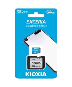 KIOXIA EXCERIA MICROSDXC 64GB CLASS 10 U1 UHS-I ΜΕ ΑΝΤΆΠΤΟΡΑ (LMEX1L064GG2) (KIOLMEX1L064GG2)