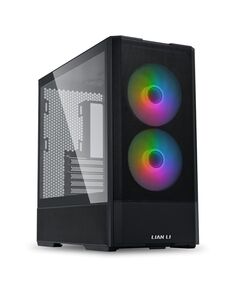 LIAN LI LANCOOL 207 BLACK - ATX PC CASE (4 ARGB FANS) 2 X FRONT 140 PWM & 2  BOTTOM 120 PWM REVERSE