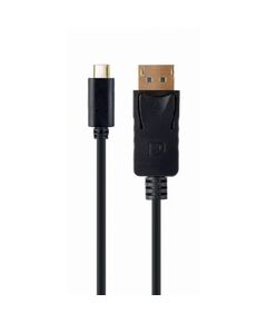 GEMBIRD USB 3.1 CABLE USB-C MALE - DISPLAYPORT MALE ΜΑΎΡΟ 2M (A-CM-DPM-01) (GEMA-CM-DPM-01)