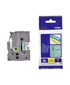 BROTHER TZE-721 LABELLING TAPE CASSETTE – BLACK ON GREEN, 9MM WIDE (TZE721) (BROTZE721)
