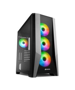 SHARKOON TG7M RGB GAMING MIDI TOWER ΚΟΥΤΊ ΥΠΟΛΟΓΙΣΤΉ ΜΕ ΠΛΑΪΝΌ ΠΑΡΆΘΥΡΟ ΜΑΎΡΟ (TG7M) (SHRTG7M)