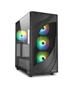 SHARKOON REBEL C80G RGB BLACK ATX (REBC80GRGBBK) (SHRREBC80GRGBBK)