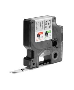 ΤΑΙΝΊΑ ΕΤΙΚΕΤΟΓΡΆΦΟΥ DYMO IND RHINO TAPE PERMANENT POLYESTER BLACK ON METALLIC 12MM (S0718180) (DYM18486)