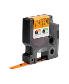 ΤΑΙΝΊΑ ΕΤΙΚΕΤΟΓΡΆΦΟΥ DYMO IND RHINO TAPE VINYL BLACK ON ORANJE 12MM (S0718490) (DYM18435)
