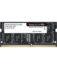 TEAMGROUP ΜΝΉΜΗ RAM S/O 16GB DDR4 PC 3200 TEAM ELITE RETAIL  (TED416G3200C22-S01)