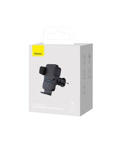BASEUS CAR MOUNT WIRELESS CHARGER WISDOM AUTO ALIGNMENT AIR OUTLET BASE QI 15W BLACK (CGZX000001) (BASCGZX000001)