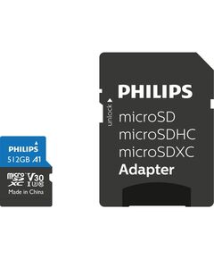 PHILIPS MICROSDXC 512GB CLASS 10 U3 UHS-I ΜΕ ΑΝΤΆΠΤΟΡΑ (FM51MP65B/00) (PHIFM51MP65B-00)