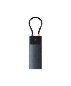 BASEUS METAL GLEAM SERIES USB-C DOCKING STATION ΜΕ HDMI/DISPLAYPORT 4K PD ETHERNET ΚΑΙ ΣΎΝΔΕΣΗ 3 ΟΘΟΝΏΝ ΓΚΡΙ (B00061801123-00) (BASB00061801123-00)