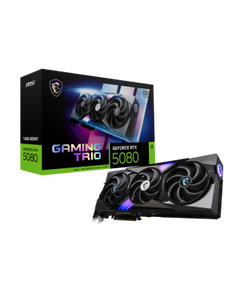 MSI VGA PCI-E NVIDIA GF RTX 5080 16G GAMING TRIO OC, 16GB/256BIT GDDR7, 1XHDMI/3XDISPLAY PORT, TRIPLE FAN, 2,5 SLOT FANSINK, 3YW.