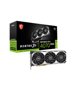 MSI VGA PCI-E NVIDIA GF RTX 4070 SUPER 12G VENTUS 3X OC, 12GB/192BIT, GDDR6X, HDMI/3XDP, 2 SLOT FANSINK, TRIPLE FAN, 3YW.