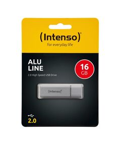 INTENSO USB 2.0 STICK 16GB ALU LINE SILVER (3521472) (NSO3521472)