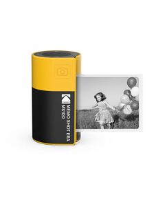 KODAK MEMO SHOT ERA -  2-IN-1 INSTANT CAMERA AND PHOTO LABEL PRINTER + ONE ROLL, YELLOW