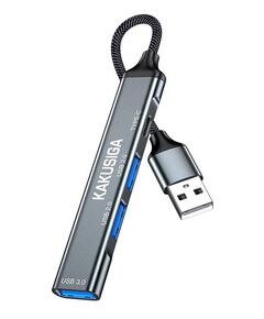 KAKUSIGA USB HUB KSC-1416, 4X ΘΥΡΏΝ, USB 3.0, 5GBPS, USB ΣΎΝΔΕΣΗ, ΓΚΡΙ