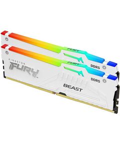 KINGSTON MEMORY KF560C30BWEAK2-64 FURY BEAST WHITE RGB  DDR5, 6000MT/S, 64GB KIT OF 2