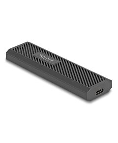 DELOCK ΘΉΚΗ ΓΙΑ M.2 NVME PCIE/SATA SSD 42031, 20GBPS, TOOL FREE, ΜΑΎΡΗ