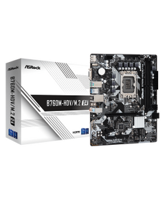 ASROCK B760M-HDV/M.2. D4, SOCKET INTEL LGA1700 14TH/13TH/12TH GEN INTEL CPU, CS INTEL B760, 4 DIMM SOCKET DDR4, HDMI/DP/D-SUB, GIGABIT LAN, MICRO-ATX, 3YW.
