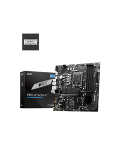 MSI MB PRO B760M-P, SOCKET INTEL LGA1700 14TH/13TH/12TH GEN, CS INTEL B760, 4 DIMM SOCKETS DDR5, VGA, DP/HDMI, GIGABIT LAN, MICRO-ATX, 3YW.