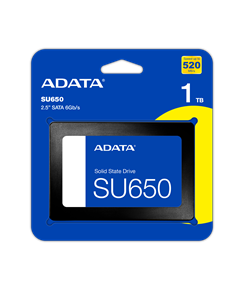 ADATA SSD 2.5" 1TB ASU650SS-1TT-R, SATA3, READ 520 MB/S, WRITE 450MB/S, 3YW.