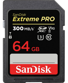 SANDISK EXTREME PRO SDXC 64GB CLASS 10 U3 V90 UHS-II