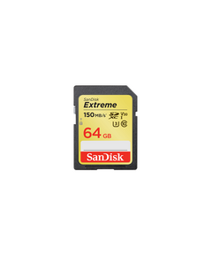 SANDISK EXTREME SDXC 64GB CLASS 10 U3 V30 UHS-I