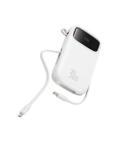 BASEUS POWERBANK QPOW 2 20000MAH 30W 2XUSB-C WHITE (P10055009213-00) (BASP10055009213-00)
