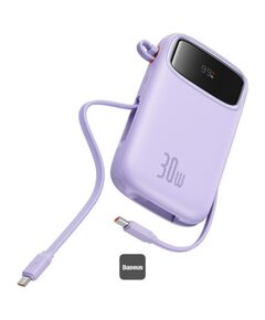BASEUS QPOW 2 10000MAH 30W 2XUSB-C POWERBANK PURPLE (P10055008513-00) (BASP10055008513-00)