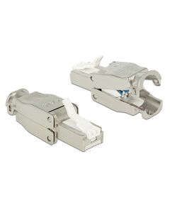 POWERTECH ΒΎΣΜΑ ΔΙΚΤΎΟΥ RJ45 CAB-N351, CAT 6A STP, TOOL-FREE, ΜΕΤΑΛΛΙΚΌ