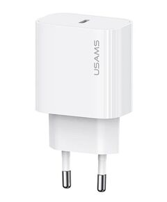 USAMS ΦΟΡΤΙΣΤΉΣ ΤΟΊΧΟΥ CC226, USB-C, 20W, ΛΕΥΚΌΣ